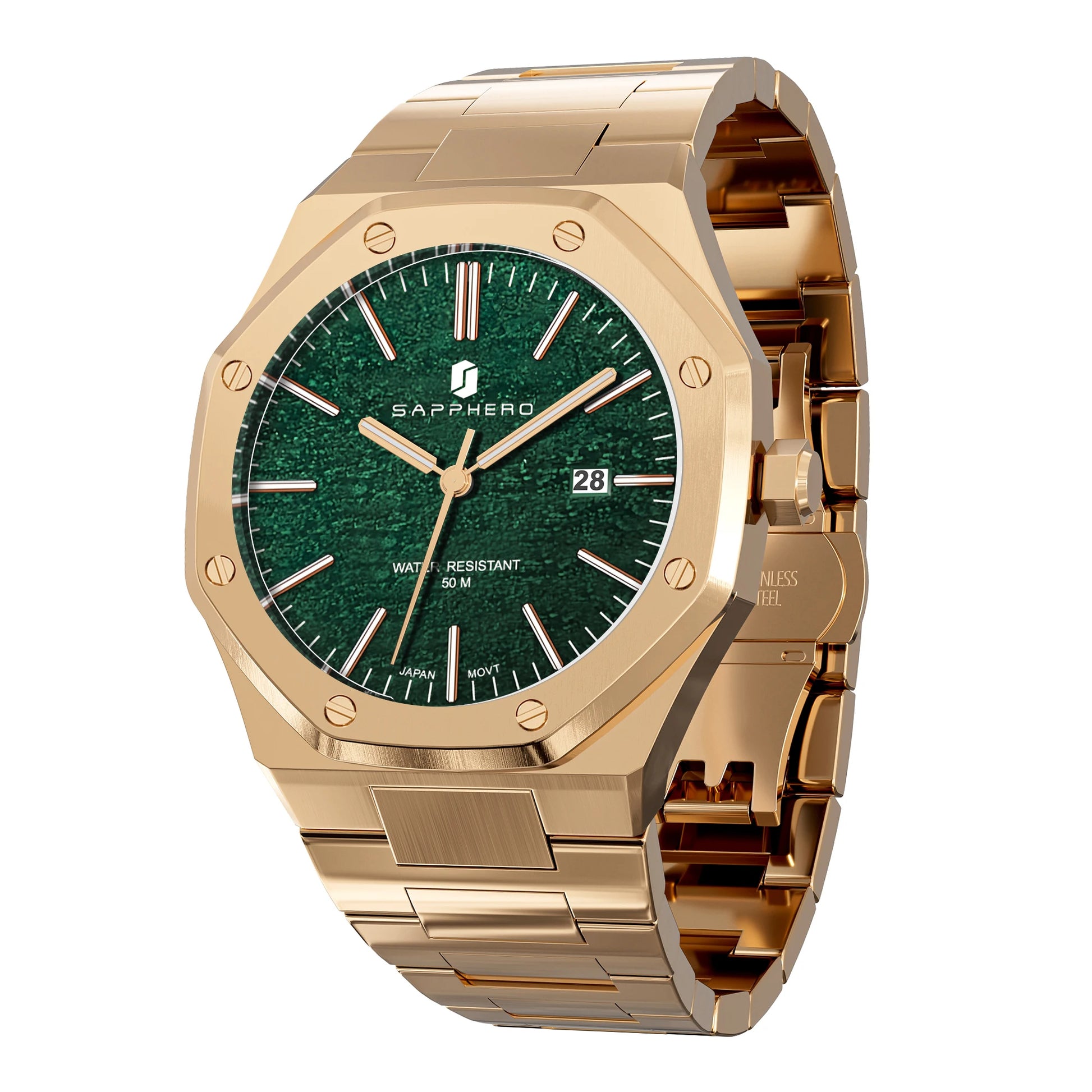 Luxury Business Stainless Steel Waterproof Watch 