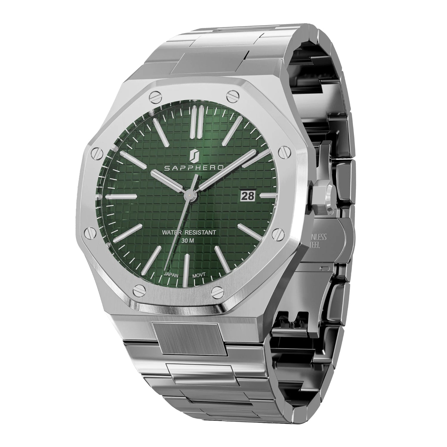 Luxury Business Stainless Steel Waterproof Watch 