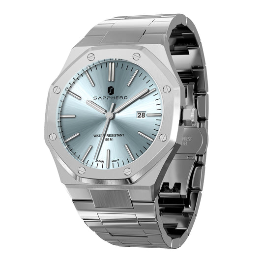 Luxury Business Stainless Steel Waterproof Watch 