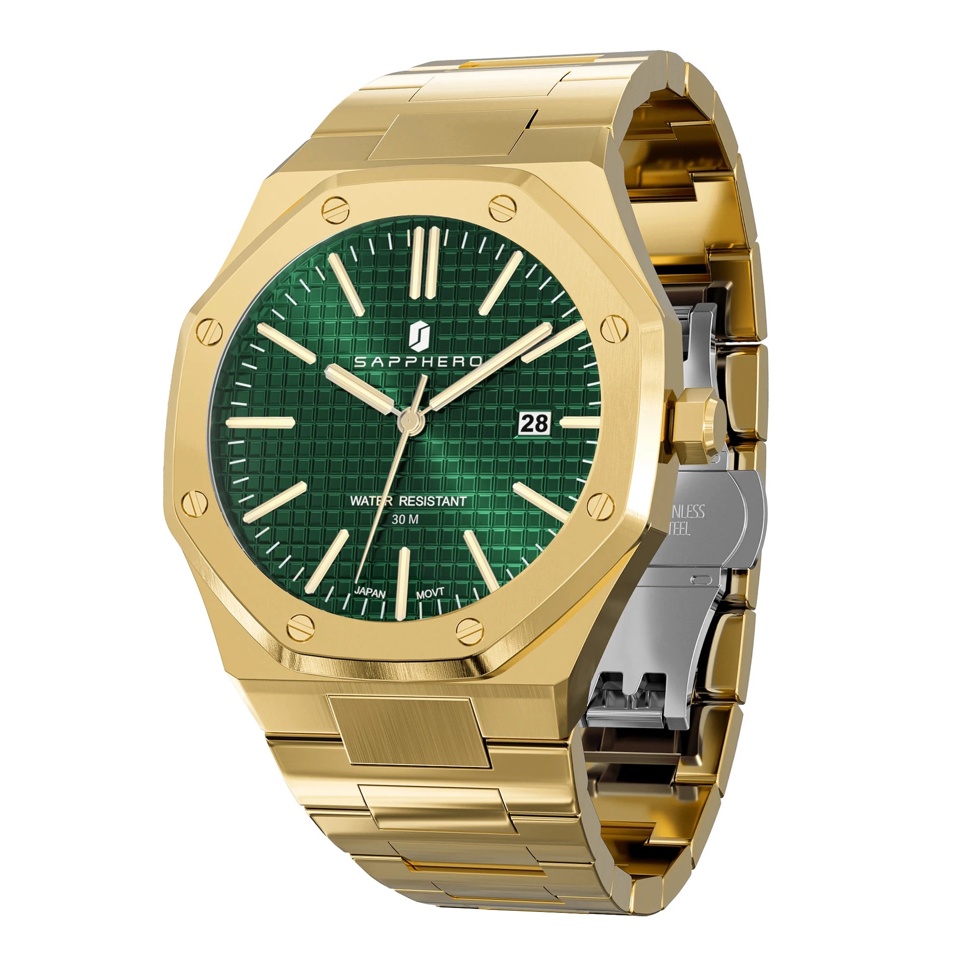 Luxury Business Stainless Steel Waterproof Watch 