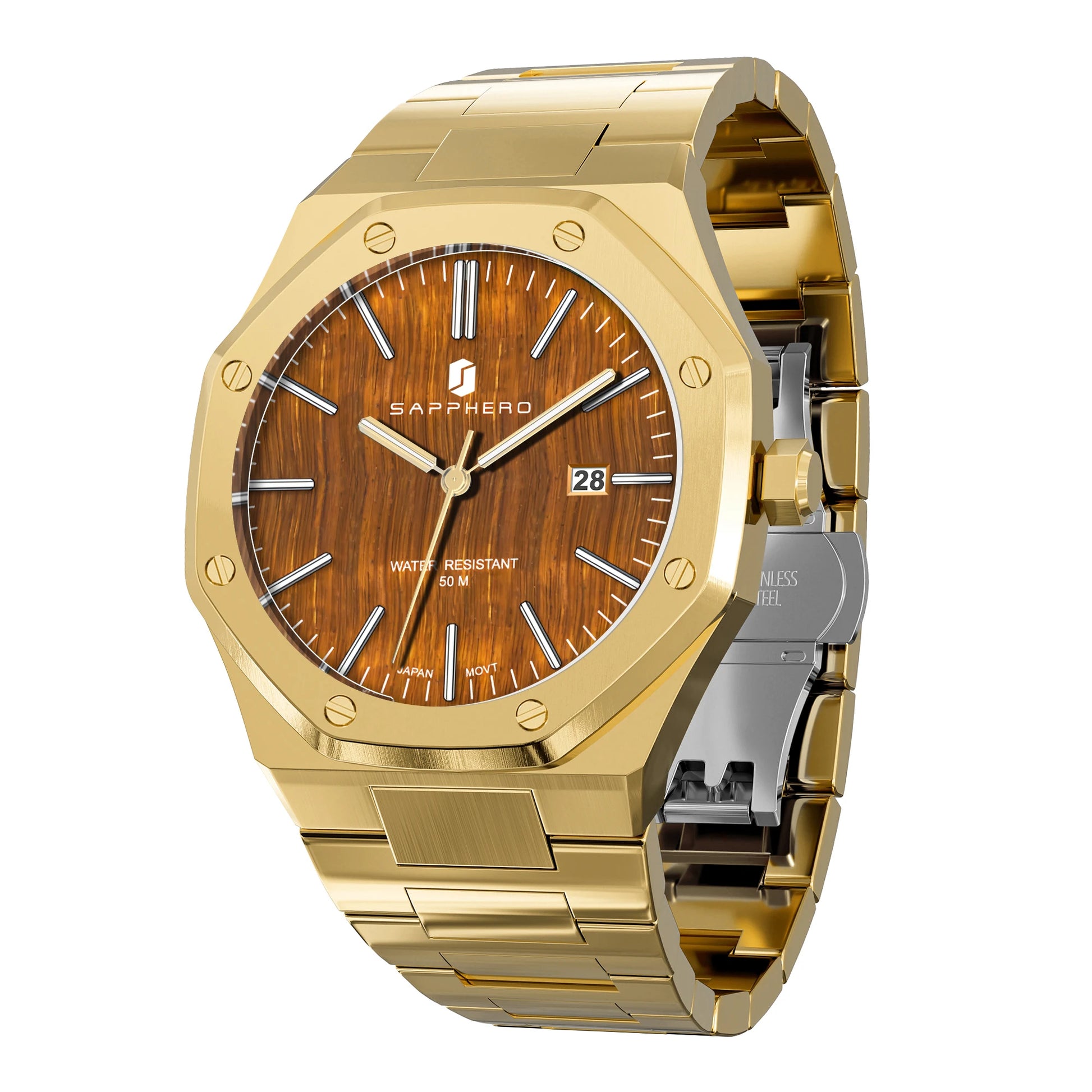 Luxury Business Stainless Steel Waterproof Watch 